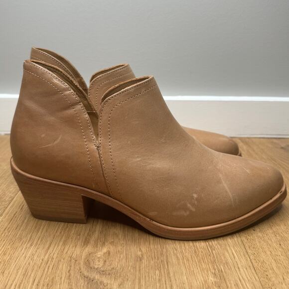NEW Nisolo Classic Ankle Bootie Almond Brown Tan Leather Heeled Boho Everyday - Picture 5 of 11